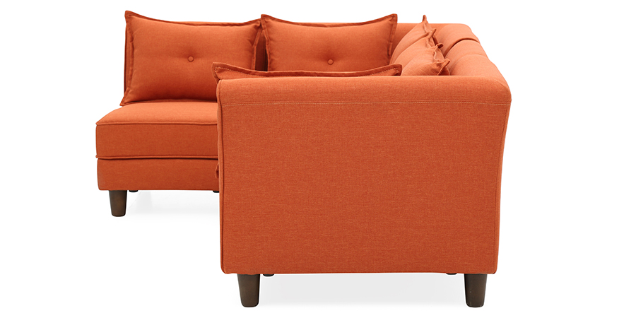 Mara Modular Fabric Sofa (Rust)